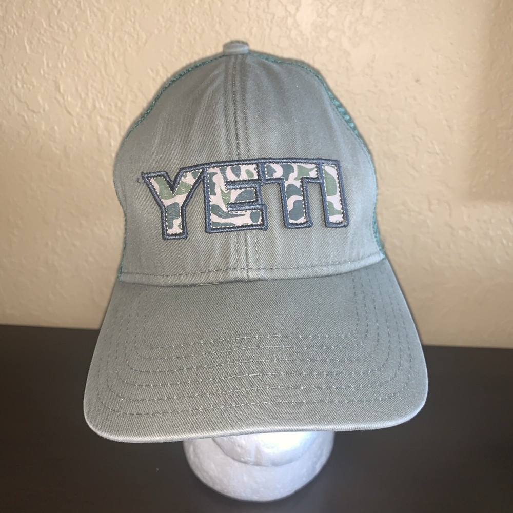 YETI Camo Logo Meshback Snapback Adjustable Hat Sourced by Buried