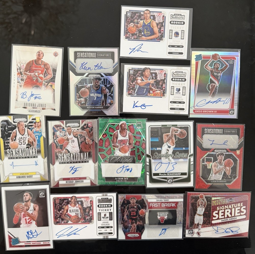 Basketball Card Lot (Rookies, Autos, Numbered) (117)
