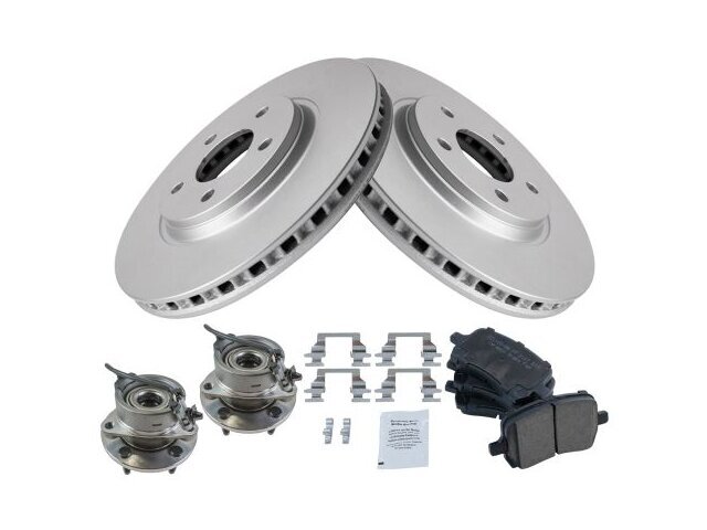 Front TRQ Brake Pad and Rotor and Wheel Hub Kit fits Pontiac G5 2007 43SSTN