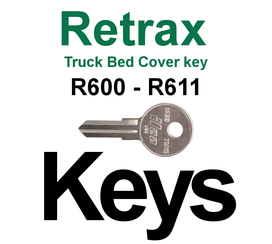 Retrax Tonneau Cover Keys for Models R601-R611 – Select Your Code