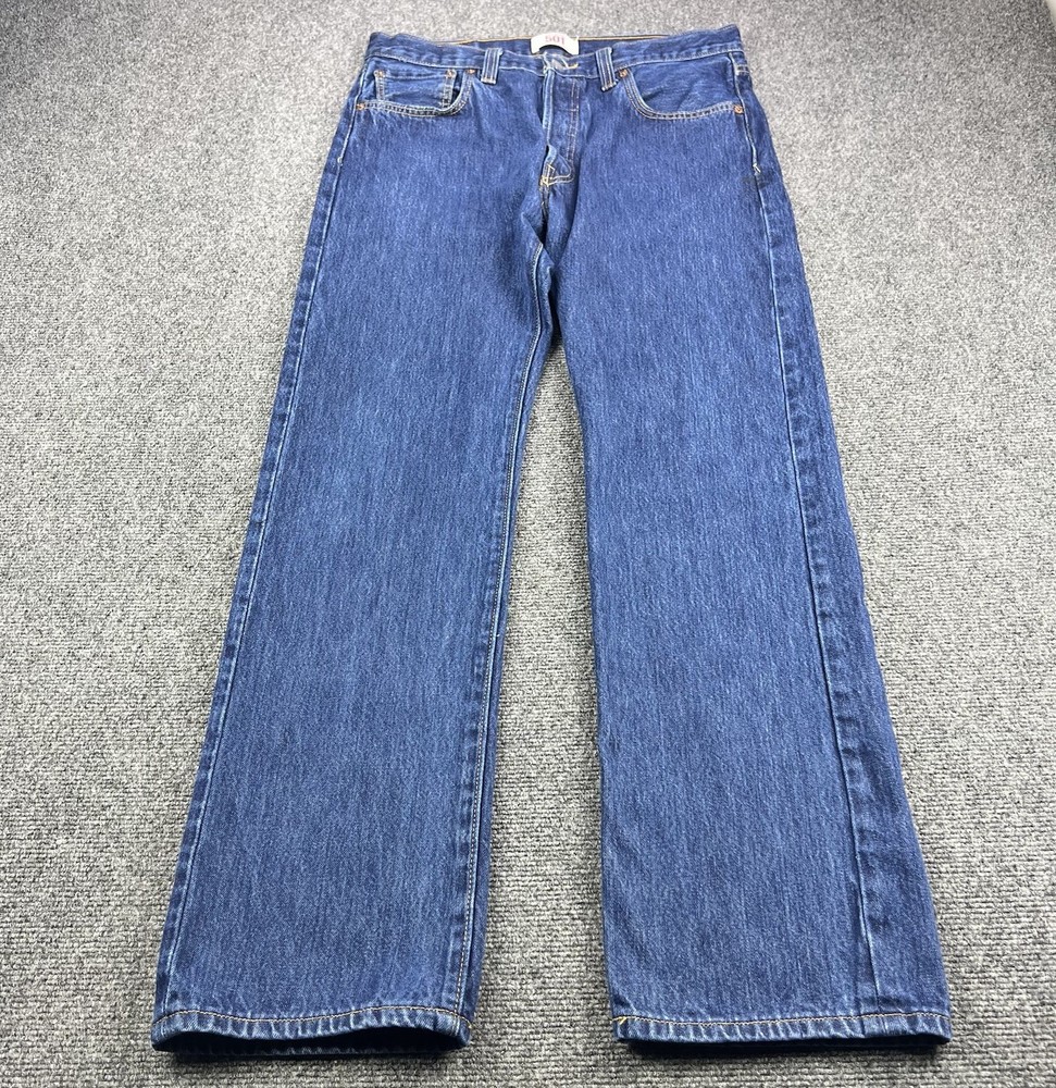 Vintage Levis 501 Jeans Mens 34x32 Straight Leg Medium Wash Button Fly 90s Y2K