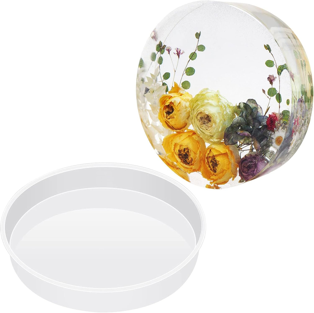14-Inch Large Round Silicone Resin Molds for Epoxy Tables and Stools