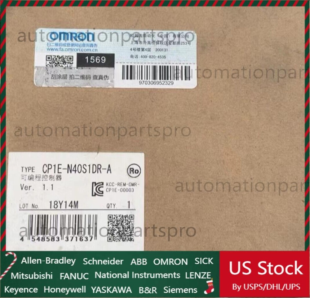 Genuine Omron CP1E-N40S1DR-A PLC Module CP1EN40S1DRA New In Box  US Free TAX