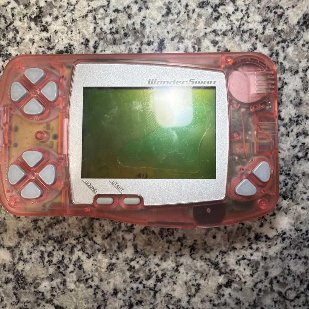 Bandai Wonder Swan Skeleton Pink Console Sw-001 Japanese Handheld (1998)
