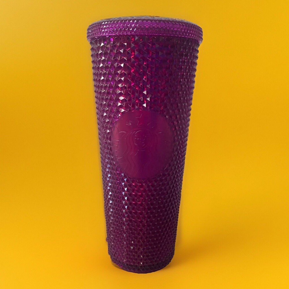Starbucks Pink Bling Studded Berry Blast 24oz Venti Cold Cup Tumbler No Straw