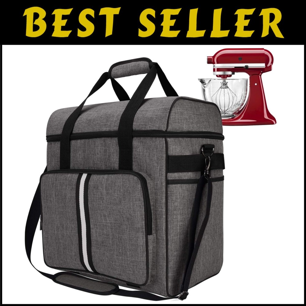 Ergonomic Mixer Bag for 6-8 Quart Stand Mixers with Storage Pockets  