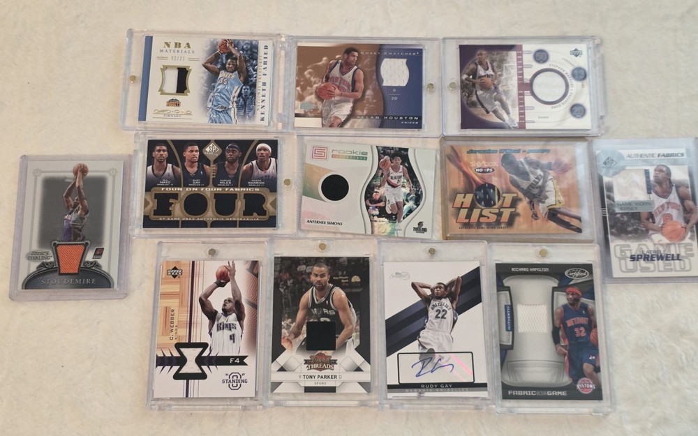 NBA Relic & Auto Lot (12 Cards) – Rookie Jersey, Patch, Auto, #'d Memorabilia