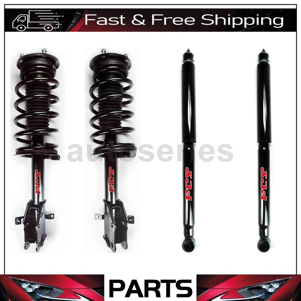 Front Struts w/ Coil Spring Rear Shocks Fits 2009 Ford Edge 2010 Ford Edge