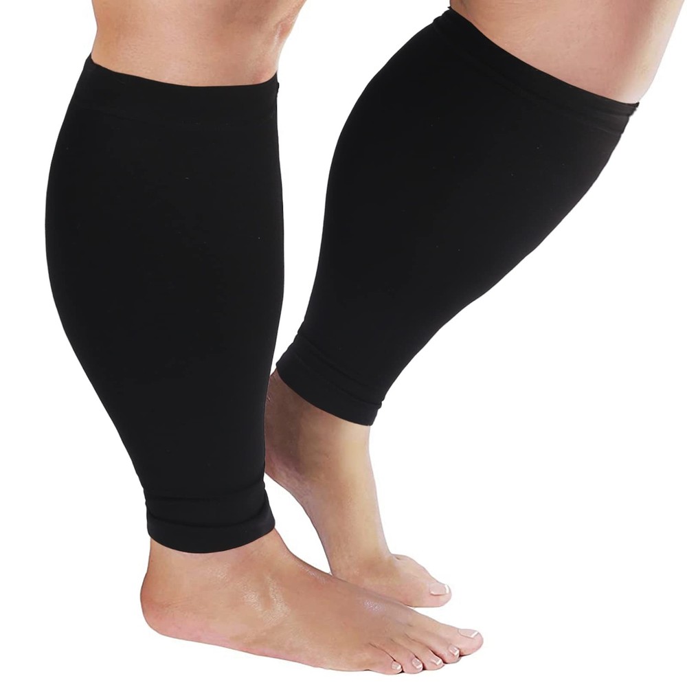 Plus Size Compression Sleeves for Calves Women Wide Calf Compression Legs Sle...