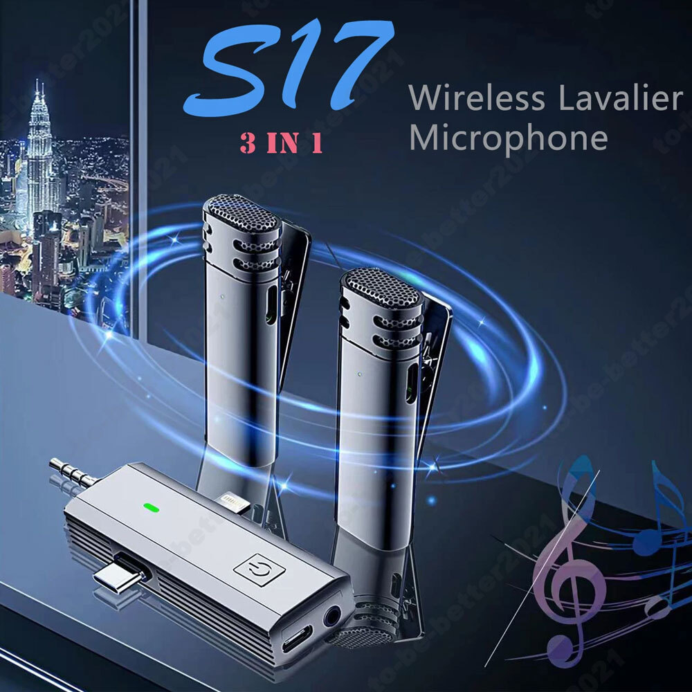 Professional Portable Multipurpose Wireless Lavalier Microphone For Live Stream