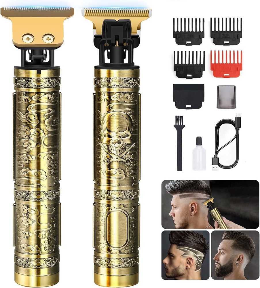 Men's Professional Bronze Beard Trimmer & Hair Clipper  