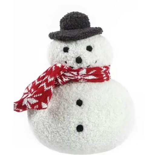 Holiday Decorative Pillow Snowman NEW Plush Huggable Comfort ( 11 inches x 8.3 )