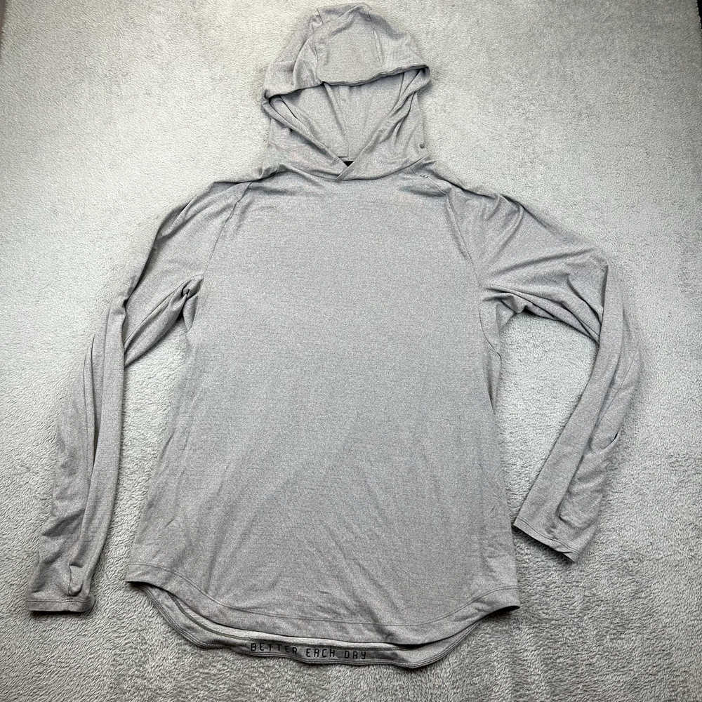Lululemon License To Train Drysense Hoodie Mens L Large Gray Athletic Running