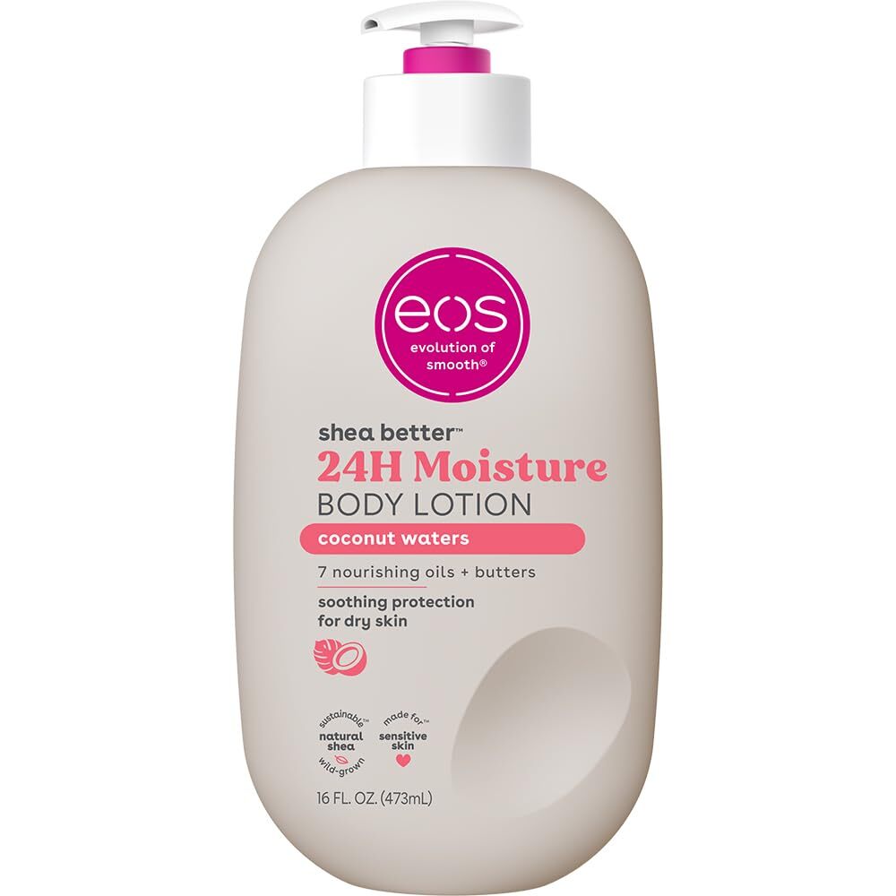 EOS Vanilla Cashmere Body Lotion – Lightweight Non-Greasy 24H Moisturizing Hydration