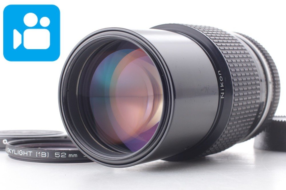 🎦VIDEO👀[MINT] Nikon Nikkor Ai 200mm F/4 Telephoto MF Prime Ai Lens From JAPAN