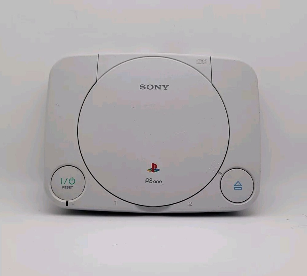 Sony Playstation PS One Video Game Console - White, Tested & Working