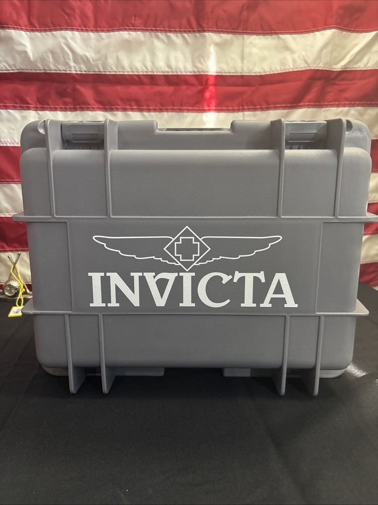 Invicta Brand Watch Box Storage Case 8 Watch Display Organizer Case