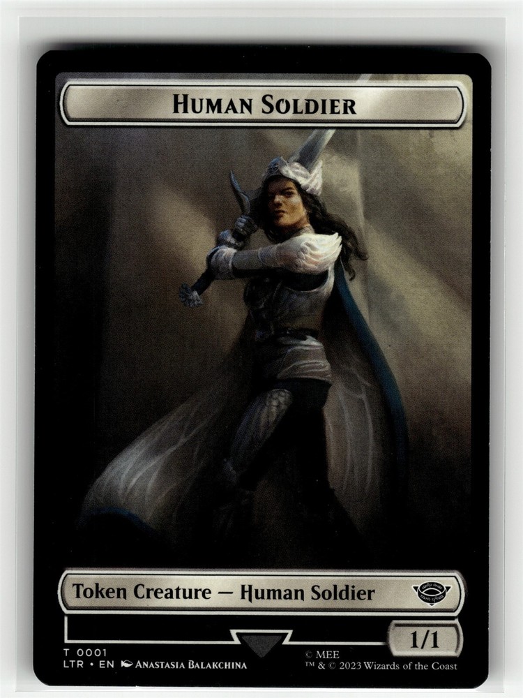 HUMAN SOLDIER TOKEN (0001) Tales of Middle-Earth #1 LTR(NM+)(MTG)