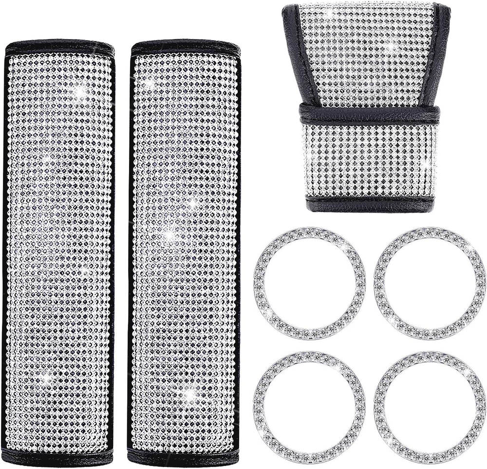 Crystal Diamond Car Accessories, Include Bling Car Gear Shift Cover Auto Shift G