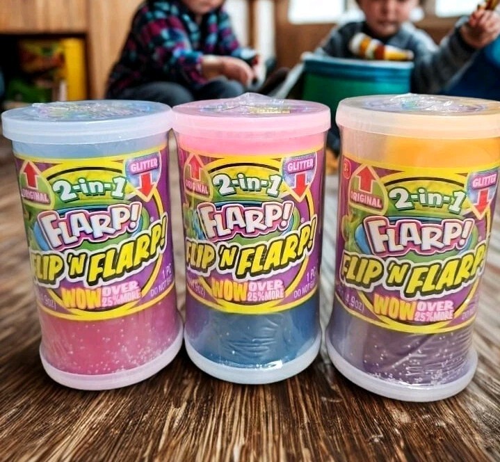 Ja-Ru Flip N Flarp Fart Putty & Slime Jars 4.9oz The Ultimate Noise Toy 3 Pack