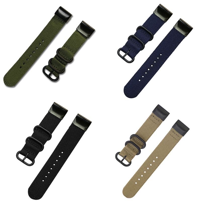 Canvas Wriststrap Adjustable Breathable Watch Strap for Fenix 6/6X/6S