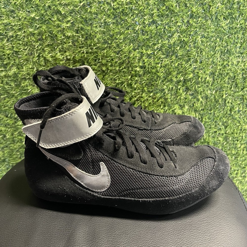 Nike Speedsweep VII Wrestling Shoes Men Size 8 Black Silver 366683-004 Boxing