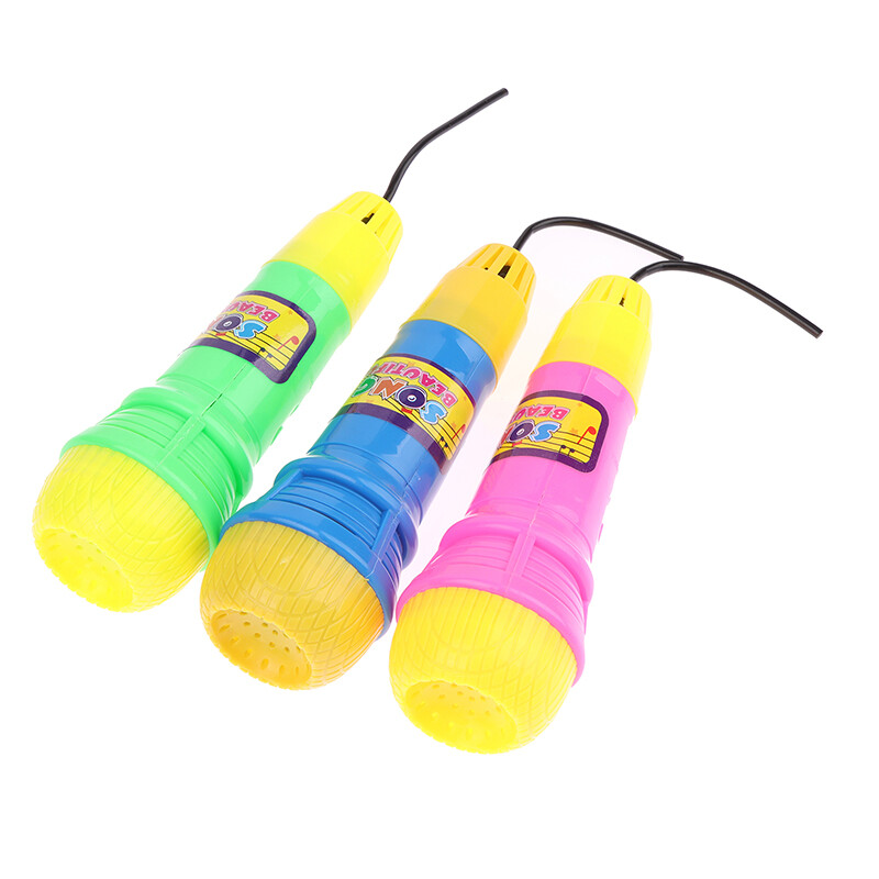Simulated Microphone Props Multicolor Echo Microphone Toy For Children K*i~