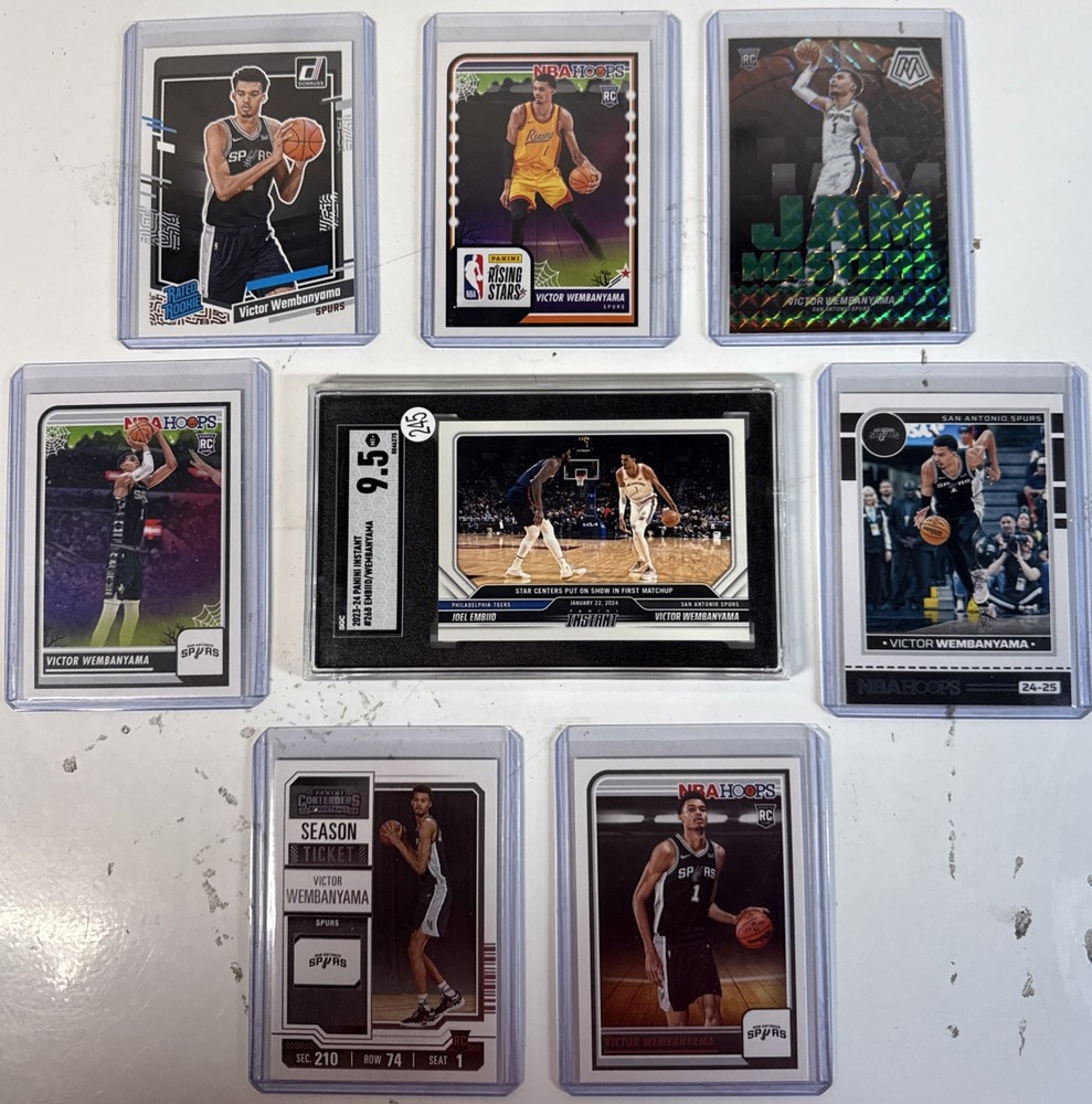 Victor Wembanyama Lot Of 8 Cards.