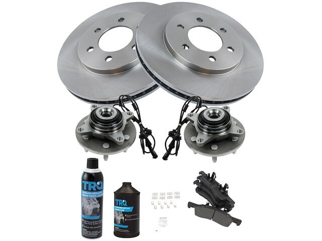 Front Brake Pad and Rotor and Wheel Hub Kit fits Expedition 2003-2006 4WD 82ZSKN