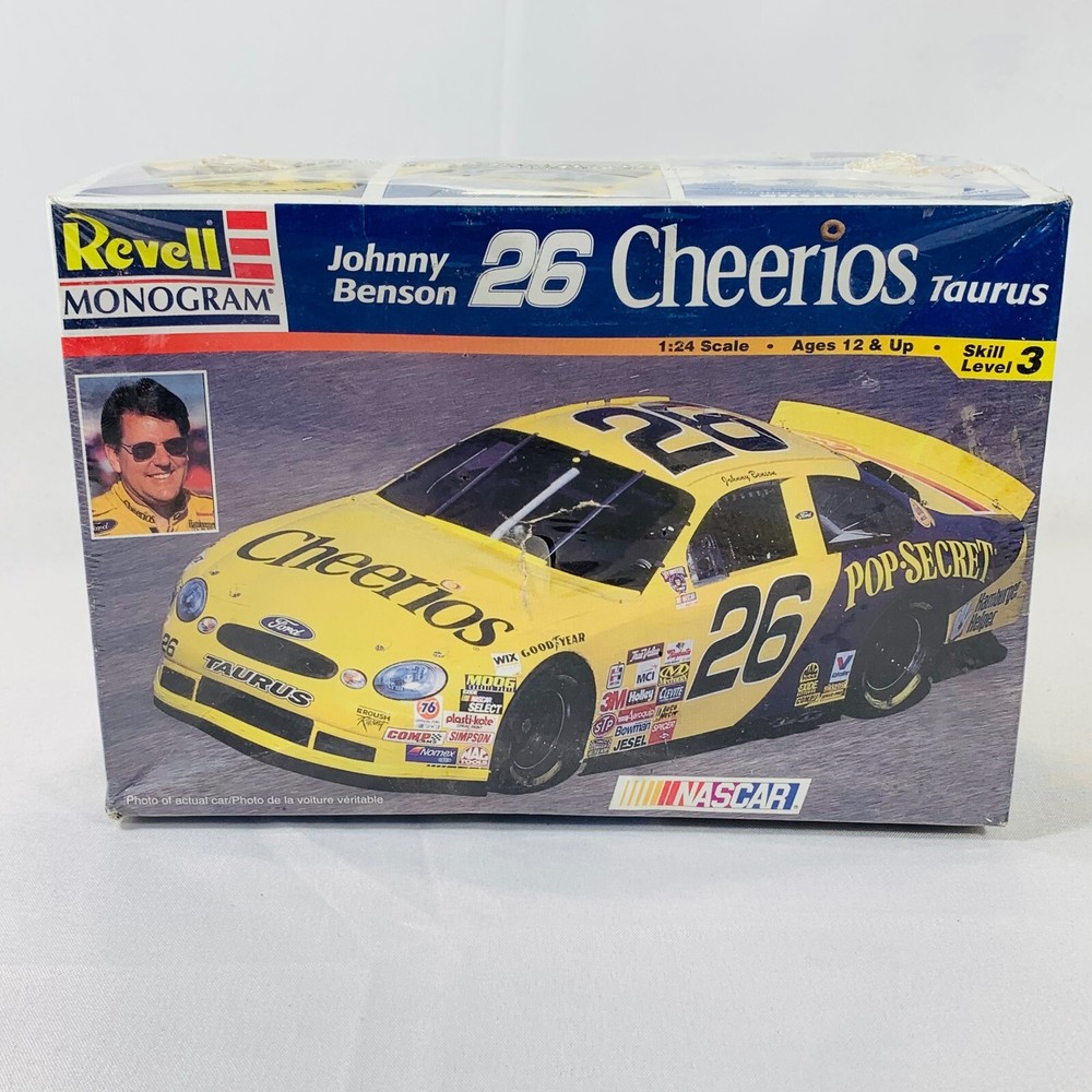 Revell Johnny Benson 26 Cheerios Taurus Model Car Kit - Skill Level 3 - 1:24 NEW