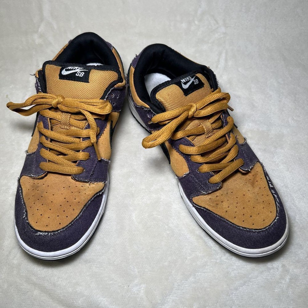 Nike SB Dunk Low Pro Goofy Boy 10.5US Purple Denim Suede Skate Shoes