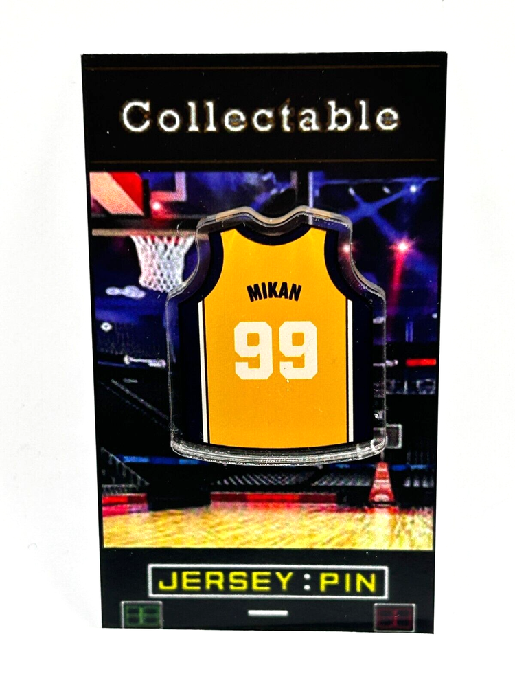 Los Angeles Lakers George Mikan jersey lapel pin collectible free shipping
