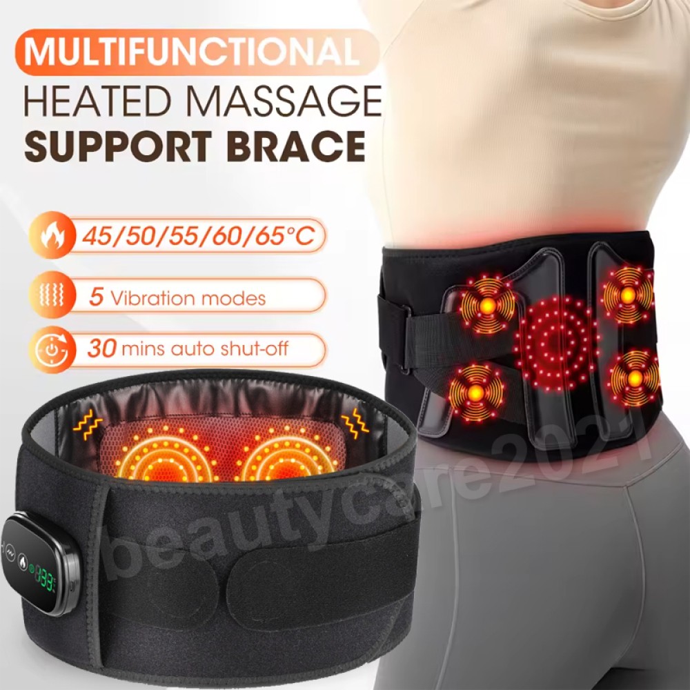 Red Light Therapy Belt & Vibration Back Massage Heated Red Light Therapy Device