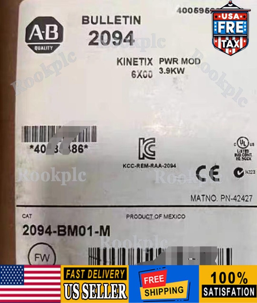 2094-BM01-M KINETIX 6200/6500 AXIS POWER MODULE 400/460V 9A New Allen-Bradley