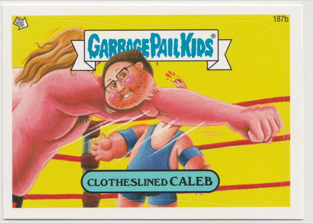 Clotheslined Caleb #187b Garbage Pail Kids GPK 2013 Series 3 BNS3 Card