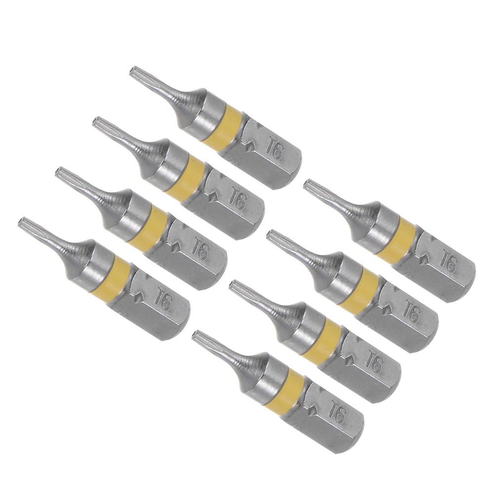 8pcs Torx Screwdriver Bits 25mm Length 1/4