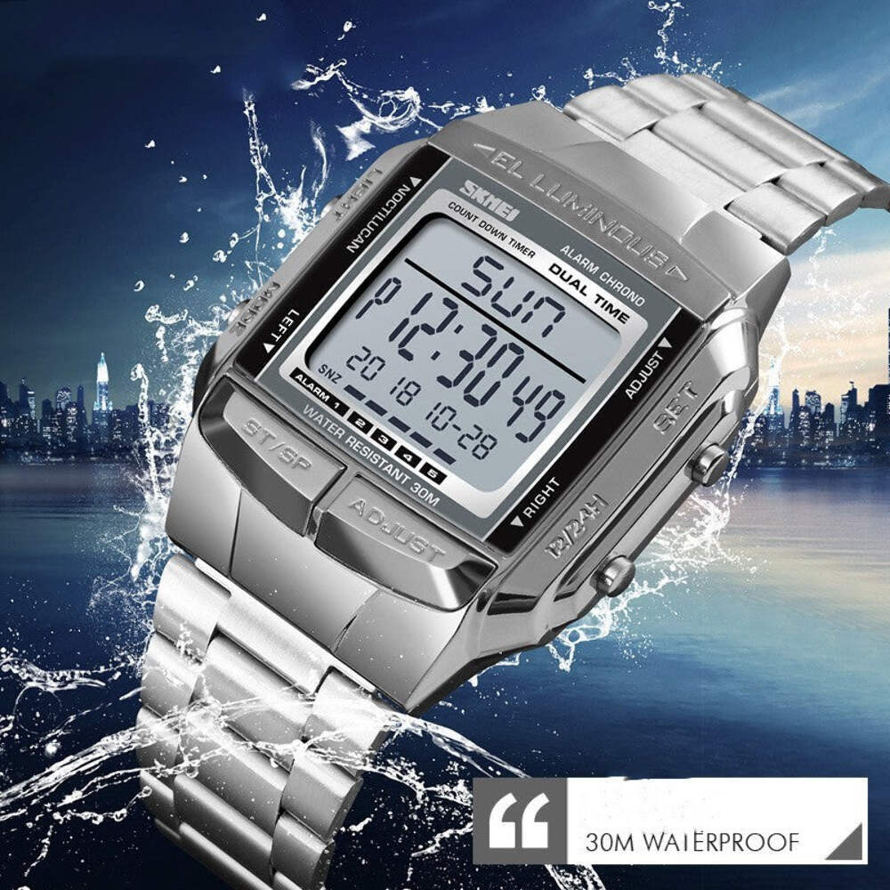 Trendy Waterproof Multi-functional Men's Sports Watch - Stylish Business Electro