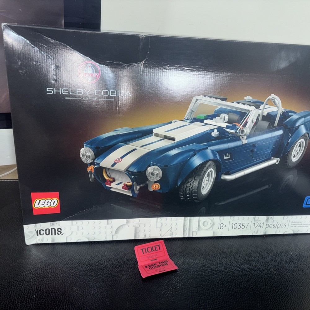 LEGO ICONS Shelby Cobra 427 S/C (10357) 1241 Pieces Brand New Sealed