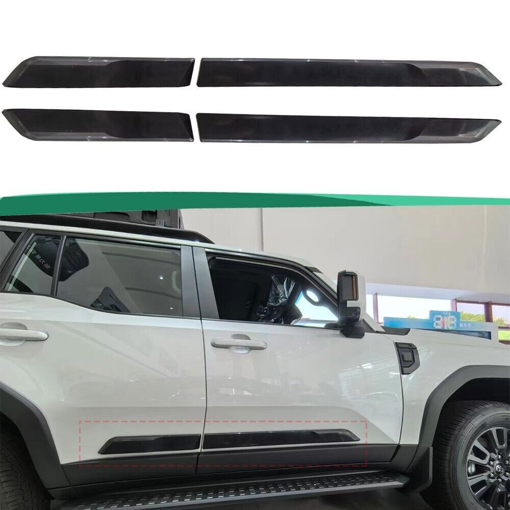 2024-25 Land Cruiser J250 LC250 Black ABS Body Side Door Molding Trim Cover
