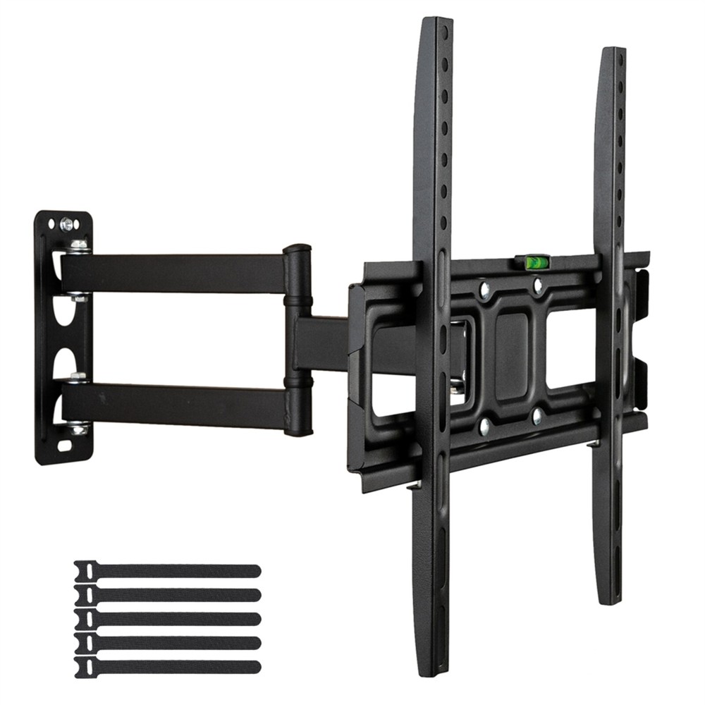 Adjustable Small Base TV Stand for 32 to 65 Inch TVs Holds 35KG Swivel Mount