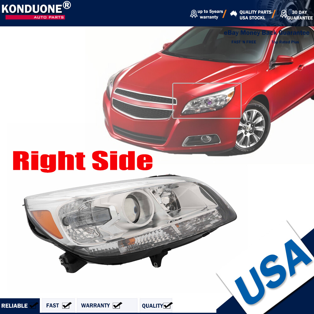 Projector Headlight Suitable For 2013-2015 Chevy Malibu LT Right Passenger Side