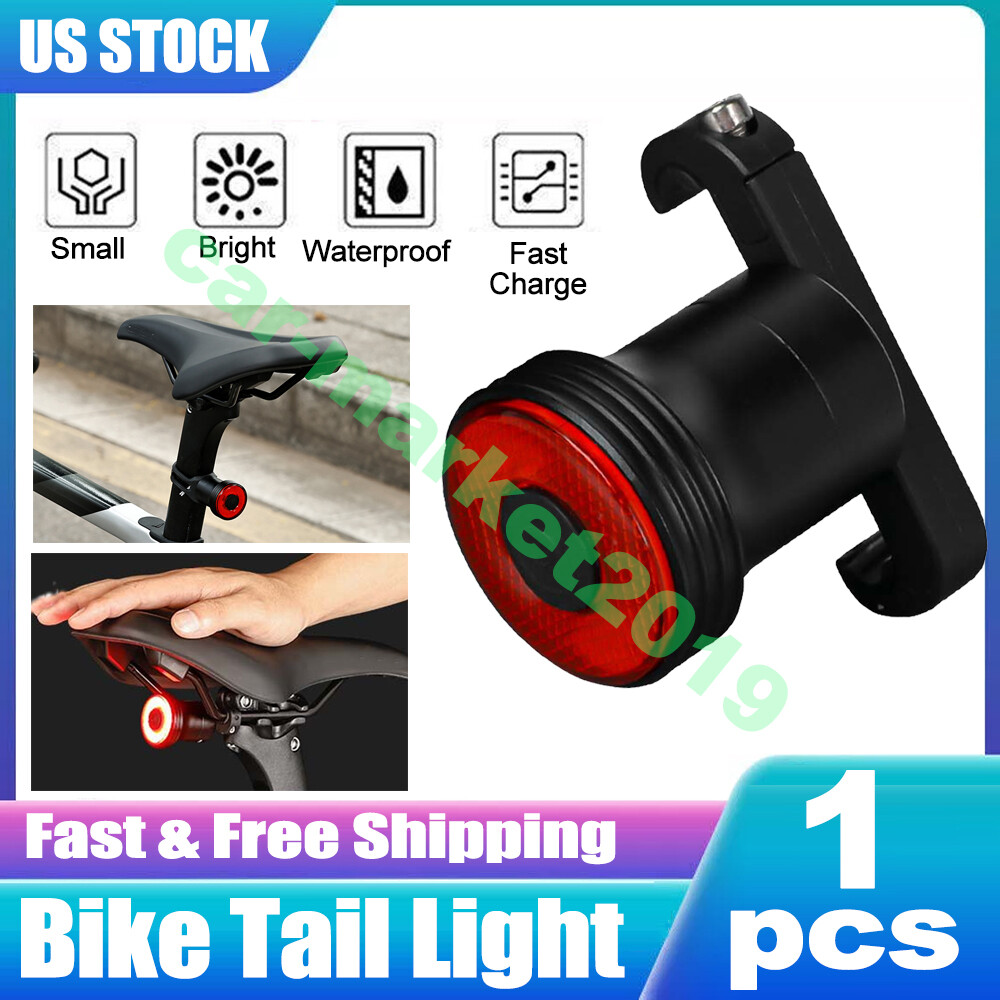 Bike Tail Light Smart Bicycle Rear Light Auto Brake Sensing USB Rechargable LED