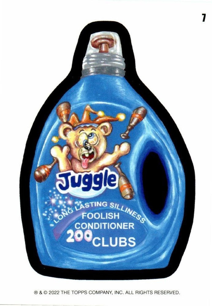 2022 Wacky Packages Variant Card #7 Juggle Foolish Conditioner July Edition-image