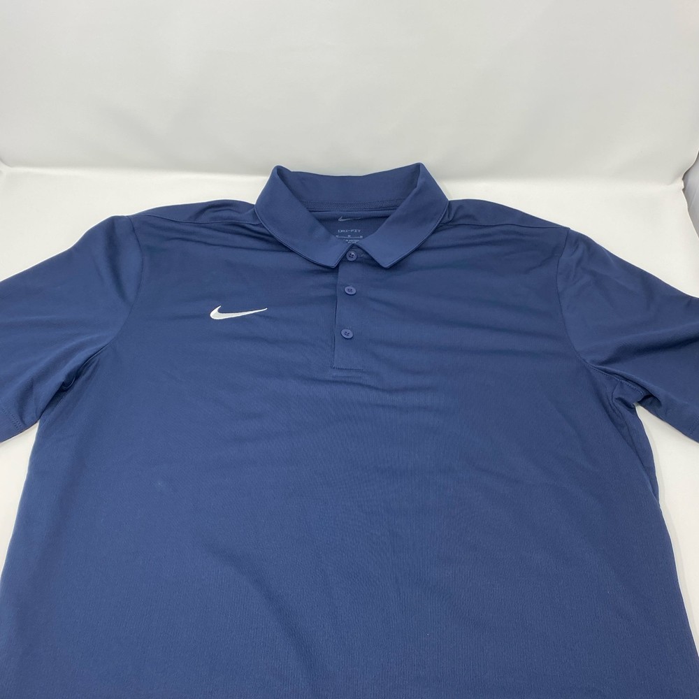 Nike Dri-FIT Polo Shirt Men’s Medium Navy Blue