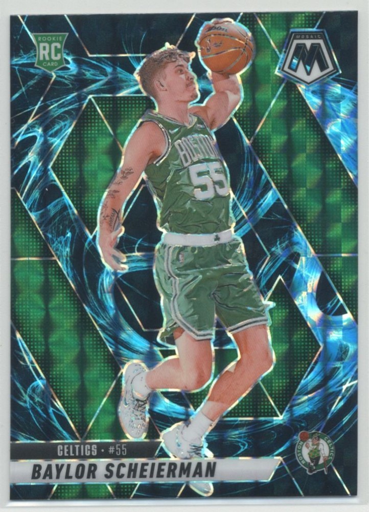 Baylor Scheierman 2024-25 Panini Mosaic SSP Genesis Prizm RC Rookie #245 Boston