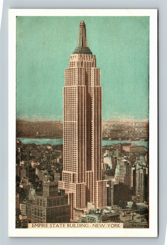 New York City NY, Empire State Building, Vintage Postcard