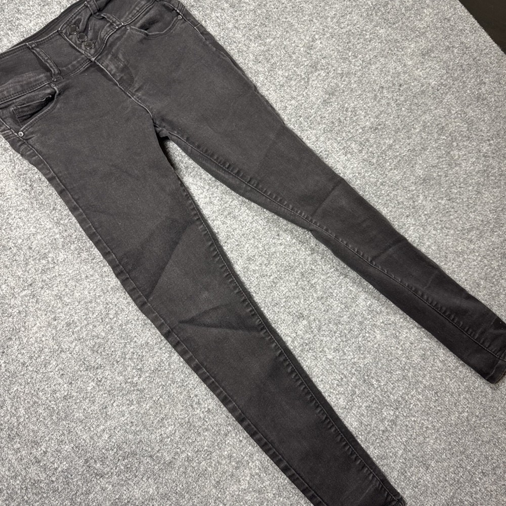 Wax Jeans womens size 0 cotton blend black jeggings