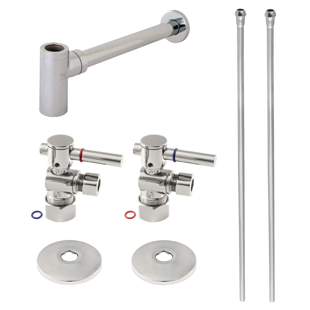 Kingston Brass CC5330.DLLKB40 Trimscape Plumbing Supply Kit Combo - Chrome