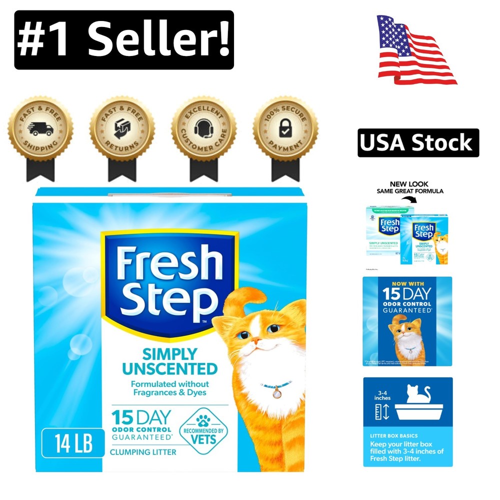 Simply Unscented Clumping Cat Litter with Charcoal – 14 lb. Bag