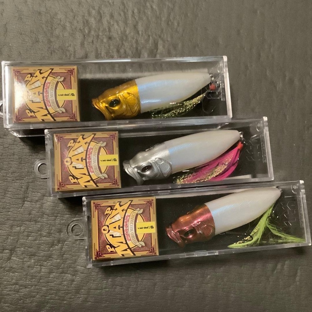 Megabass POP MAX France Limited 3-Color Set Unopened, Rare, 2007 Model